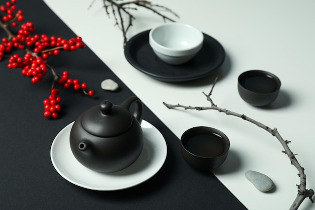 Konzept der asiatischen Teezeremonie