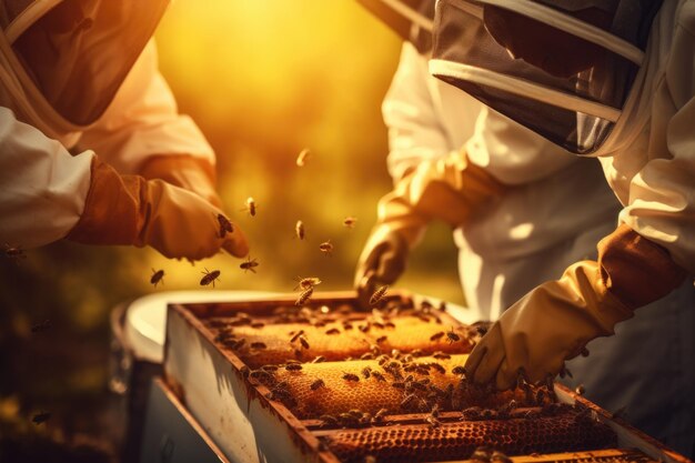 Konzept der Bienenzucht