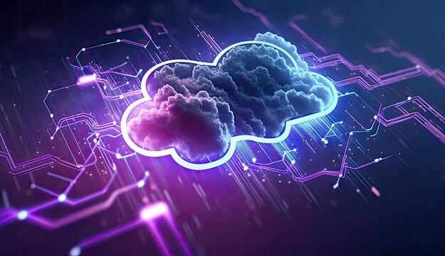 Konzept der Cloud-Computing-Technologie