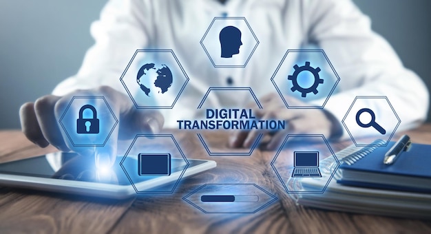 Konzept der digitalen TransformationBusiness Innovation Technology