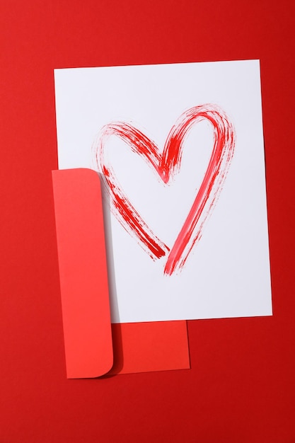 Konzept der Draufsicht des glücklichen Valentinstags