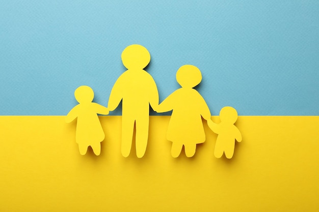 Konzept der Familie während des Krieges in der Ukraine
