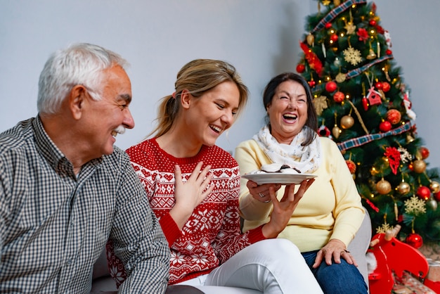 Konzept der Familienwerte und festliche Atmosphäre