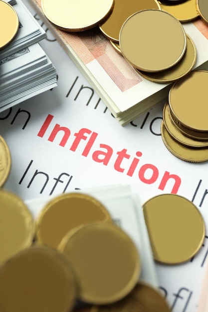 Konzept der finanzwirtschaftlichen Probleme und der Inflation