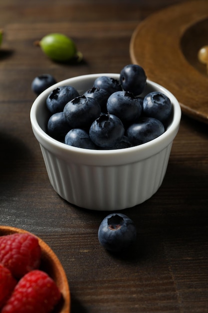 Konzept der frischen Beeren aus nächster Nähe