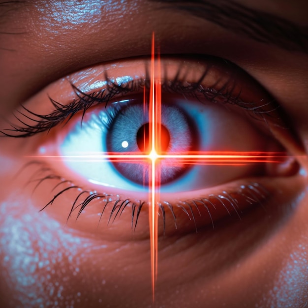 Konzept der Laser- oder Lasik-Augenchirurgie