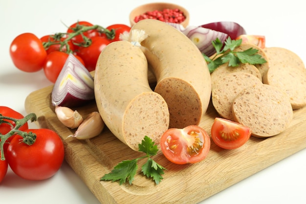 Konzept der leckeren Leberwurst aus nächster Nähe