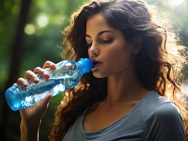 Konzept der Plastikflaschenwasserverschmutzung