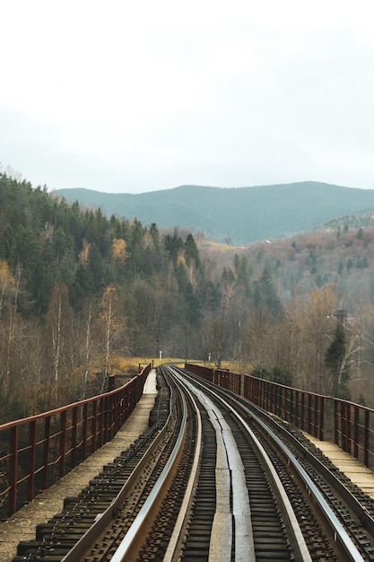 Konzept der Reise- und Abenteuereisenbahn in den Bergen