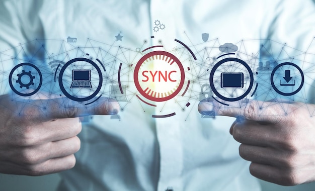 Konzept der Sync-Internet-Technologie