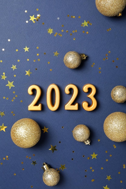Konzept des guten Rutsch ins Neue Jahr 2023 Zusammensetzung des guten Rutsch ins Neue Jahr