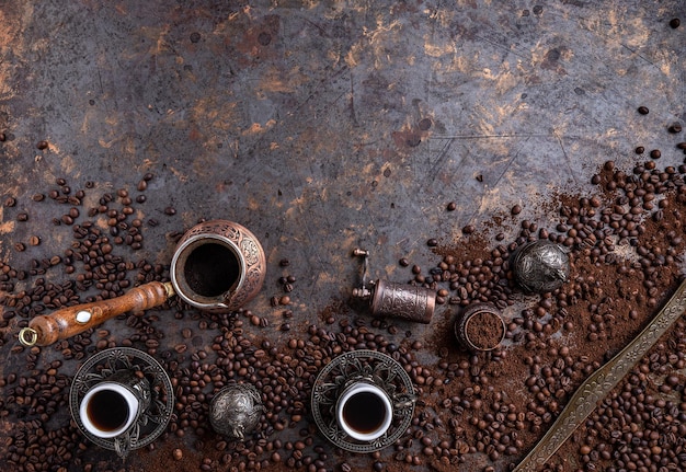 Konzept des türkischen Kaffees