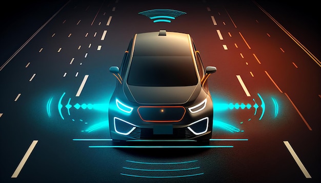 Konzept eines autonomen Fahrzeugsensorsystems für die Sicherheit der fahrerlosen Fahrzeugsteuerung Adaptiv