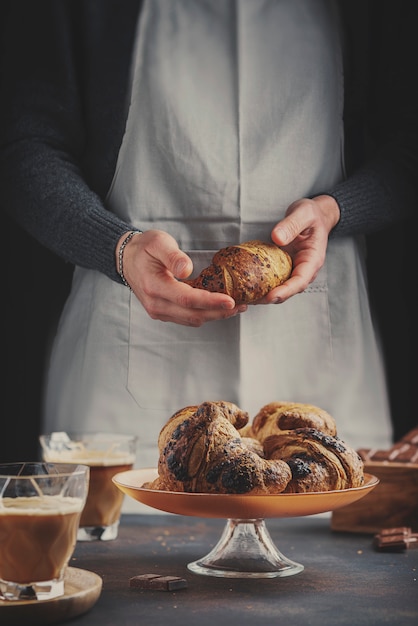 Konzept eines traditionellen italienischen Frühstücks