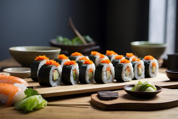 Foto konzept-fotoshooting von sushi