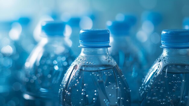 Konzept für den Tag der Erde in einer Plastikflasche