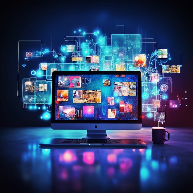 Konzept für digitale Inhalte Sozialer Netzwerkdienst Streaming-Video-Kommunikationsnetzwerk