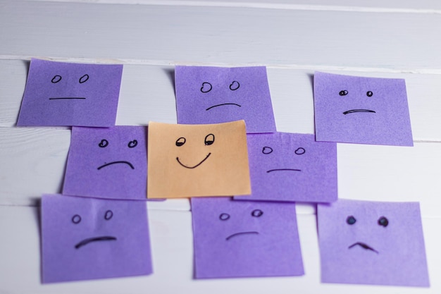 Konzept für eine positive Einstellung Foto