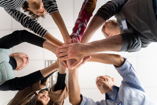 Foto konzept für gemeinschaftsaktionen