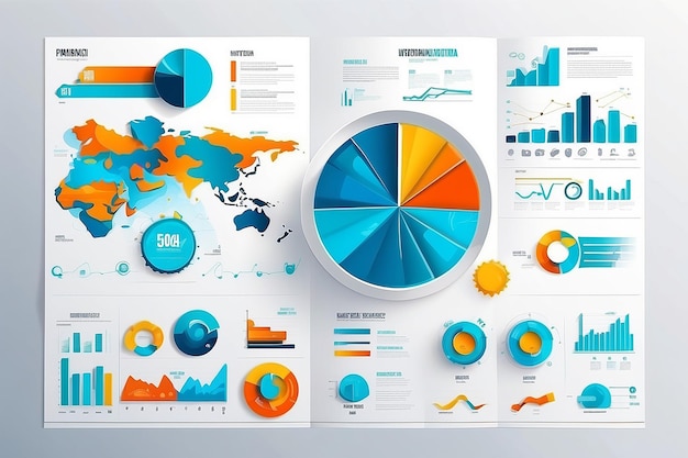 Konzept für geschäftliche Informationen und Infografiken