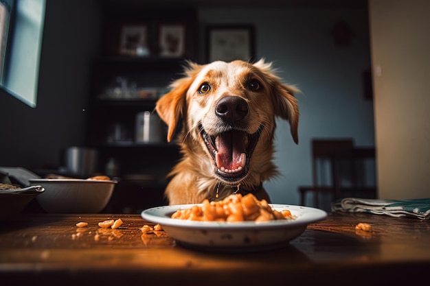 Foto konzept für hundefutter