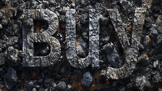Konzept-Kreativkunstplakat von Coal Buy