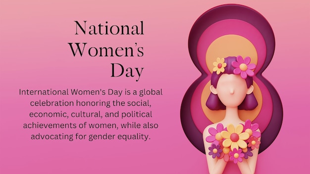 Konzeptfeiertag des Internationalen Frauentages