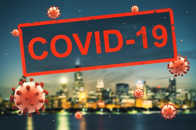 Konzeptstadt wegen Quarantäne wegen Coronavirus COVID19 Chicago Illinois USA geschlossen