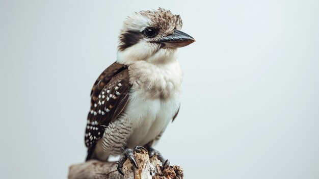 Kookaburra em Fondo Blanco