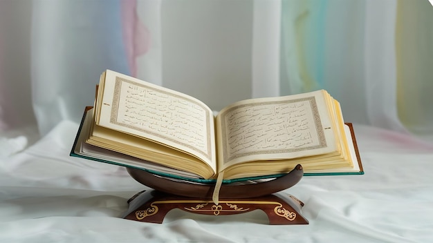 Kopieren Sie Platz mit geöffnetem Qur'an