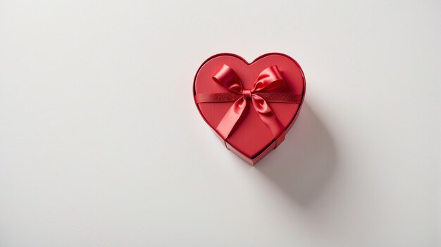 Kopieren Sie Raum Liebe Umgebung mit roten und weißen Tönen perfekt für den Valentinstag feiern