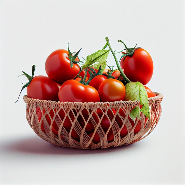 Korb mit roten Tomaten Generative AI