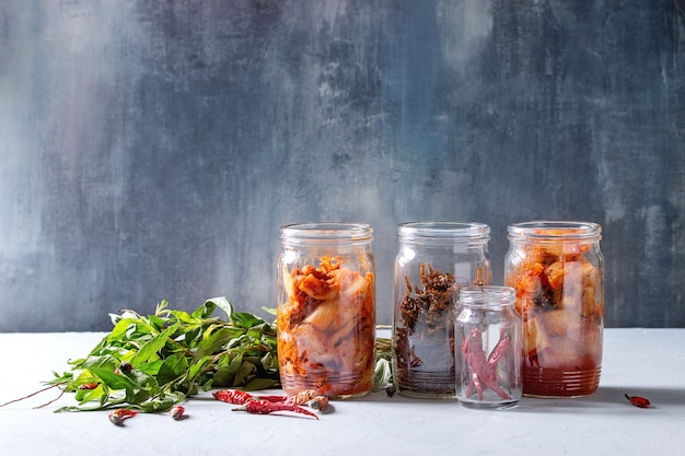 Koreanische Vorspeise Kimchi