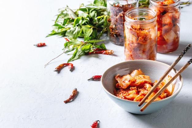 Koreanische Vorspeise Kimchi