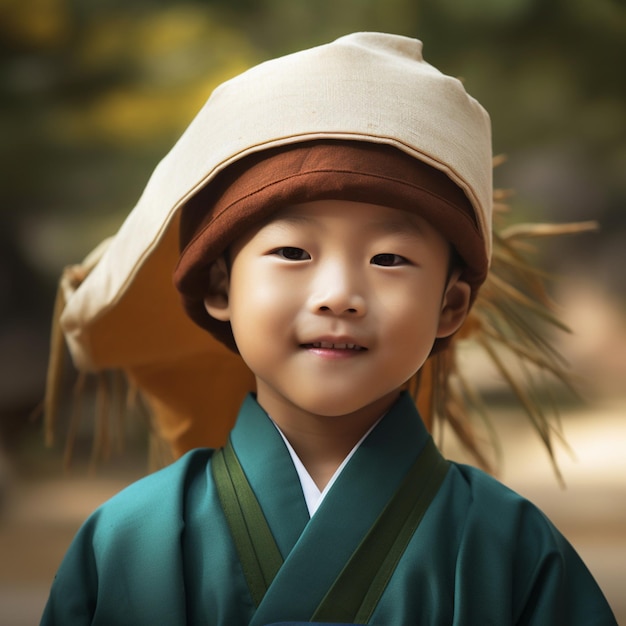 Koreanischer Junge in traditioneller Kleidung 8