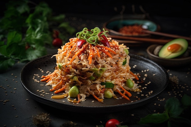 Koreanisches Essen Toppoki Gimbap Bimbimbap