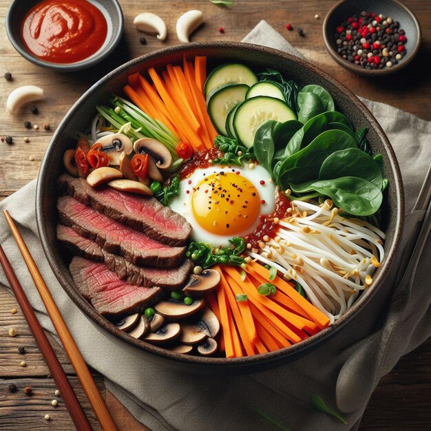 koreanisches Essenbibimbap