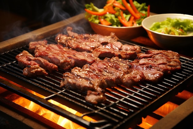 Koreanisches Grillfleisch auf koreanische Weise