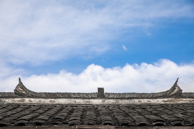 Koreanisches hölzernes Dach