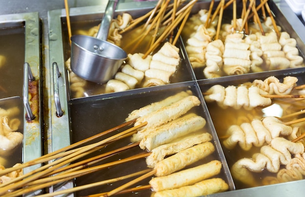 Koreanisches lokales Essen, Fischkuchen