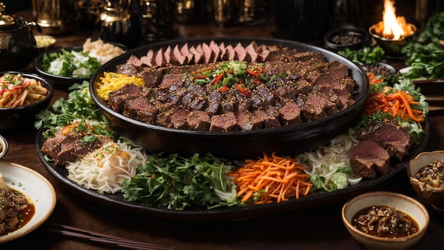 koreanisches Speise-Menü Königliches Bulgogi-Banquet