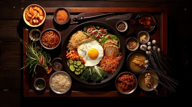 koreanisches traditionelles Speise-Set