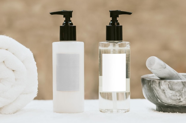 Kosmetikflasche png-Mockup-Spa-Design auf transparentem Design