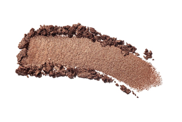 Kosmetische braune Bronzer-Augenschatten- oder Bildhauerpulverprobe
