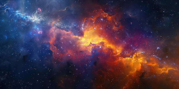 Kosmische Flamme und Nebel