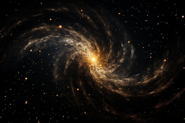 Kosmische schwarze Spirale