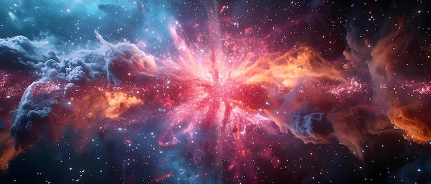 Kosmische Symphonie A Supernova39s Lebendiger Tanz Konzept Weltraumforschung Himmlische Ereignisse Galaktische Phänomene