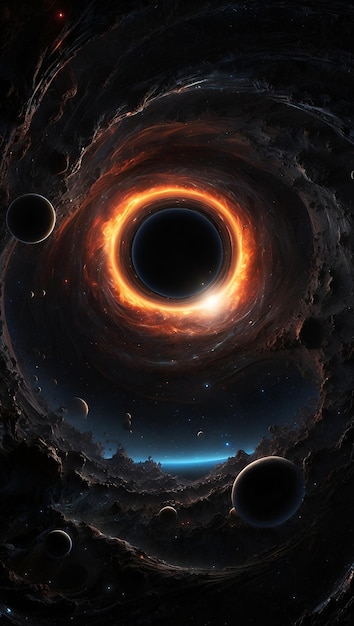 Kosmischer Maelstrom Das Enigma des Schwarzen Lochs