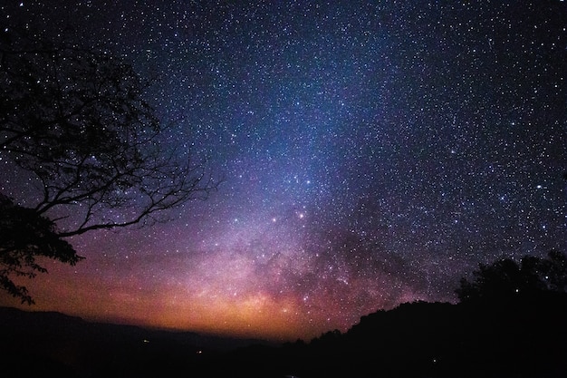 Foto kosmos landschaftsansicht