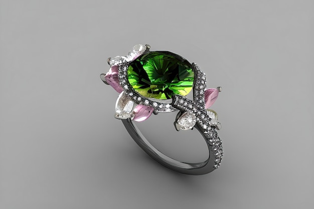 Kostbare Edelsteine Exquisite Ringe, die Liebe und Hingabe symbolisierenxA